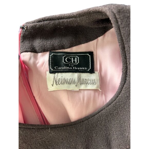 CAROLINA HERRERA Womens Vintage 100% Wool Colorblock Dress Size XS - Picture 4 of 5